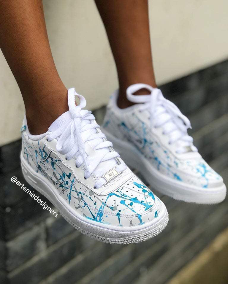 Af1 paint splatter best sale