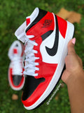 Jordan 1 Mid Custom - Blood Red