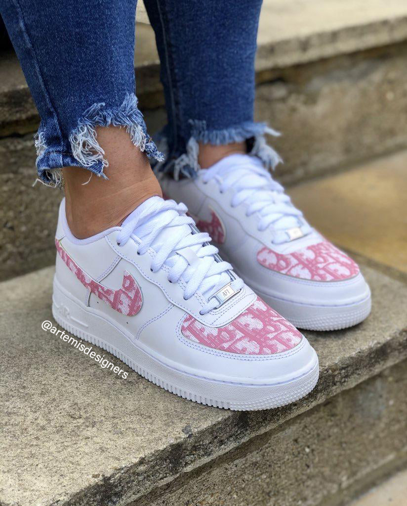 Custom air force 1 pink hotsell