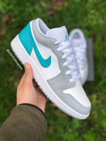 Low Jordan 1  Custom - Tropical Teal