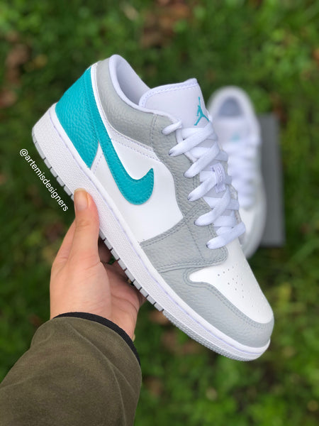 Low Jordan 1  Custom - Tropical Teal