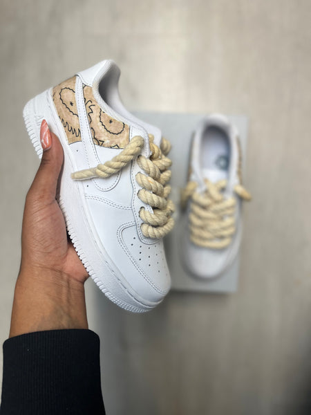 Air Force 1 Custom - Tan X Rope